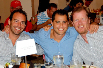 Golf Classic Committee members Michael May, Jonathan Firestone and Troy Miller